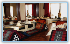 Traditionelle Sitzecke